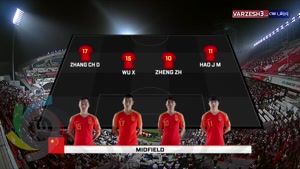 ترکیب دو تیم ایران و چین- جام ملتهای آسیا 2019