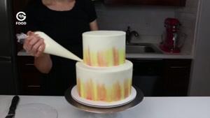 آموزش تزیین کیک با آلبالو