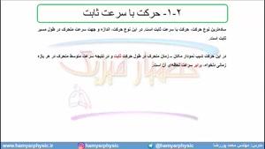 جلسه 25 فیزیک دوازدهم-حرکت با سرعت ثابت 1-مدرس محمد پوررضا