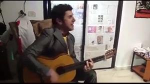 گیتار زدن و خواندن  امین حیایی!!
