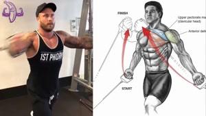 تمرین بدنسازی برای عضلانی کردن سینه و بازو  