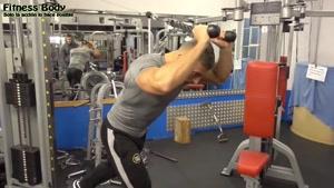 تمرین بدنسازی برای عضلانی کردن پشت بازو 