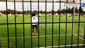 دروازه بانی گنابری در تمرینات تیم ملی آلمان