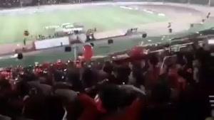 هو کردن قرآن و تشویق ترکیه در ورزشگاه یادگار امام تبریز!!