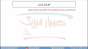 جلسه 78 فیزیک دوازدهم - نیروی وزن - مدرس محمد پوررضا