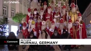 بزرگترین گردهمایی بابا نوئل‌ها در آلمان