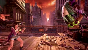 گیم پلی Julia و Negan در بازی Tekken 7