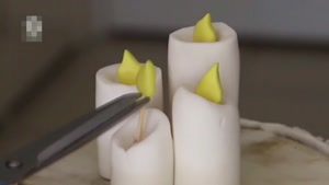 آموزش تزیین کیک با طرح شمع