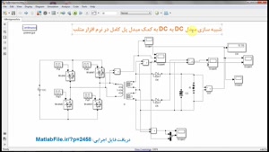 شبیه سازی مبدل DC به AC به کمک مبدل پل کامل