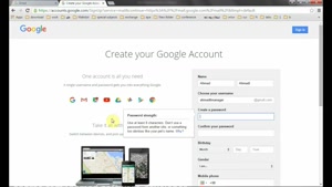 آموزش ساخت حساب کاربری gmail