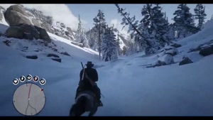 اسب سواری کوهستان در بازی Red Dead Redemption 2