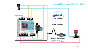 شمارش اجسام با شمارنده دیجیتال و سنسور