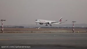 aparat.com _ فرود اولین ایرباس 350 در تهران