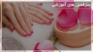 آموزش کاشت ناخن-طرح زیبای کریسمس 