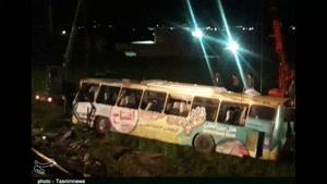 تصادف خونین زائران جمکران در جاده دورودبه خرم‌آباد