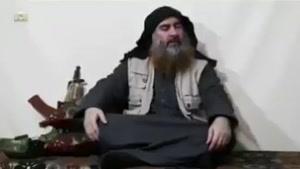 فیلم منتشر شده توسط رسانه داعش از ابوبکر البغدادی