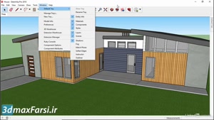 فیلم آموزش اسکچاپ sketchup Layers Entity InfoketchUp Layers Entity I