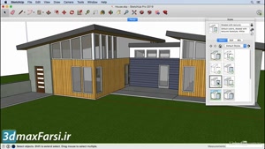 دانلود فیلم آموزشی استایل رندر اسکچاپ SketchUp style