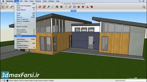  خروجی گرفتن از اسکچاپ دانلود رایگان آموزش SketchUp Export 2D 3D