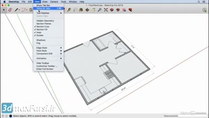 دانلود آموزش سه بعدی سازی اسکچاپ SketchUp 3d Modeling Extrude walls