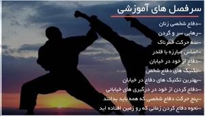 آموزش دفاع شخصی به بانوان جوان