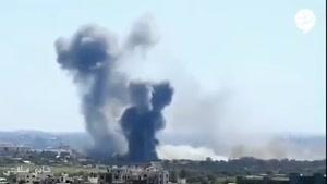 🎥 حمله جنگنده‌های اسرائیل به نوار غزه