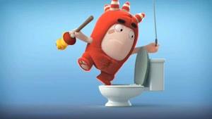 انیمیشن Oddbods - فیوز و باز کردن چاه توالت