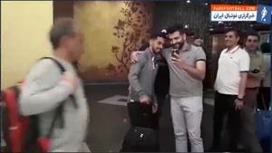 استقبال هواداران از بازیکنان پرسپولیس در هتل تبریز