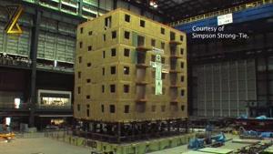 تست لرزه ای ساختمان چوبی|مجموعه آموزشی و فنی مهندسی 2800