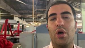 یکنواخت کردن الیاف نخ اکریلیک در دستگاه گیل باکس