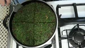 طرز تهیه  کوکوی دورنگ آذری