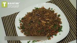 برنج سرخ شده با مخلوط غذاهای دریایی | فیلم آشپزی