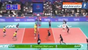 خلاصه بازی والیبال ایران 2-3 برزیل