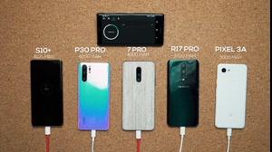 مقایسه سرعت شارژ OnePlus 7 Pro ،Galaxy S10+ ،P30 Pro ،Pixel 3A