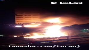 tamasha- یک مجتمع تجاری در منطقه 22 میان شعله های آتش سوخت