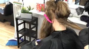 فیلم  آموزش مراحل روشن کردن مو +رنگ مو خرمایی