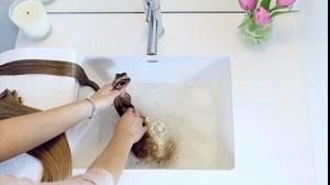 کلیپ روش صحیح شستن و خشک کردن اکستنشن مو