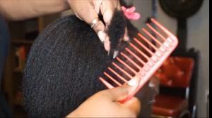 کلیپ صاف کردن مو خشک و مجعد + کوتاه کردن مو