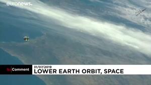 پرتاب موشک حامل مواد غذایی برای ایستگاه فضایی بین‌المللی