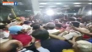 استقبال گسترده از مجید بشکار در فرودگاه کلکته