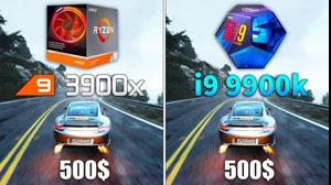 تست و مقایسه پردازنده های رایزن 9 3900x و اینتل i9 9900k در 9 بازی 