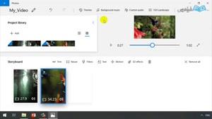  آموزش ویرایشگر ویدیو در نرم افزار ویندوز 10- قسمت 3
