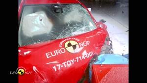 تست تصادف ماشین  Euro NCAP Crash Test of Toyota Yaris