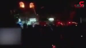  آتش سوزی مسجد یوم‌الغدیر تهران در شب عاشورا 