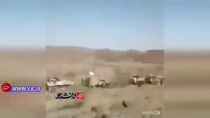 فیلم جنگ یمن و عربستان و بدست آوردن غنیمت توسط سربازان یمنی