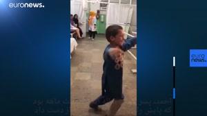 رقص احمد ۵ ساله با پای مصنوعی
