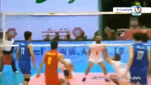 خلاصه بازی والیبال ایران - چین