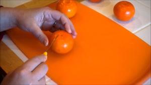 آموزش چند نوع حکاکی روی نارنگی