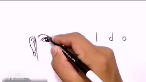 نقاشی رونالدو با استفاده از اسمش
