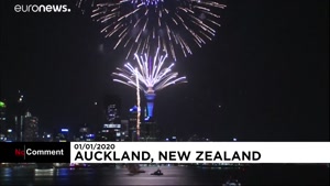 آتش بازی در شهرهای نیوزیلند به مناسبت آغاز سال 2020